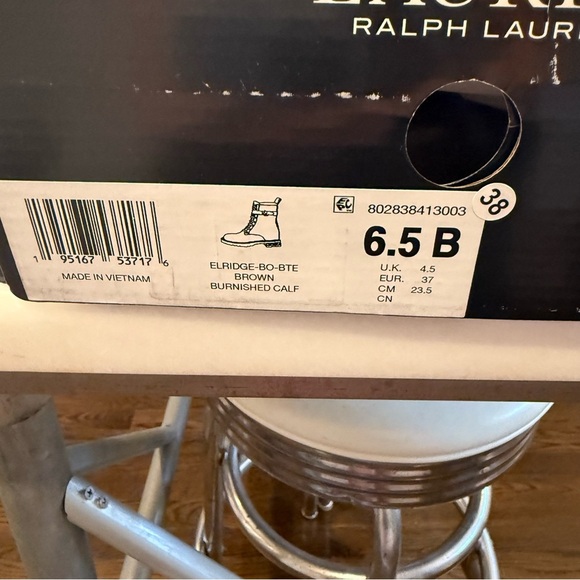 Lauren Ralph Lauren Women’s “Eldridge” Brown Leather Ankle Boots Sz 6.5 NEW - Picture 12 of 12